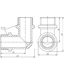 Кут Forte 1/2″ЗЗ нікельований SF37315 Thermo Alliance фото - 2