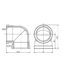 Кут Forte 3/4″ВВ нікельований SF36820 Thermo Alliance фото - 2