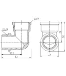 Кут Forte 3/4″ВЗ нікельований SF37220 Thermo Alliance фото - 2