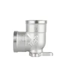 Кут настінний Forte 1/2″ВВ нікельований SF37115 Thermo Alliance фото - 4