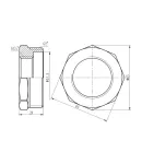 Футорка Forte 2″Зх1 1/4″В нікельована SF3745032 Thermo Alliance фото - 2