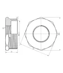 Футорка Forte 2″Зх1″В нікельована SF3745025 Thermo Alliance фото - 2