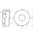 Футорка Forte 2″Зх3/4″В нікельована SF3745020 Thermo Alliance фото - 2