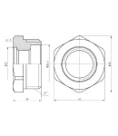Футорка Forte 1″Зх1/2″В нікельована SF3742515 Thermo Alliance фото - 2