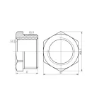 Thermo Alliance Forte Футорка хромированная 3/4″Нх1/2″В SF374H2015 фото - 2