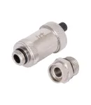 Автоматический хромированный воздухоотводчик Thermo Alliance Standart 1/2″Н с запорным клапаном — фото 4