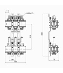Колектор Icma 1″ 3 виходи, с расходомерами №K013 фото - 2