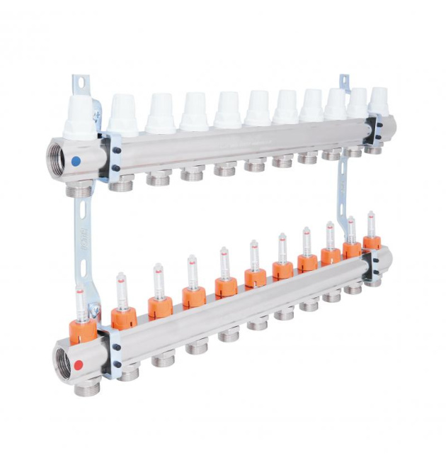 Колектор Icma 1″ 11 виходів, с расходомерами №K013 фото - 1