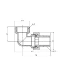 Згін-американка Forte 1/2″ВЗ нікельований, кутовий SF191W15 Thermo Alliance фото - 2