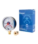 Термоманометр Thermo Alliance Standart d80 мм, 1/2″ із нижнім підключенням, 0–4 бар, 0–120 °С — фото 5