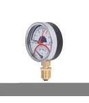 Термоманометр Thermo Alliance Standart d80 мм, 1/2″ із нижнім підключенням, 0–6 бар, 0–120 °С — фото 3