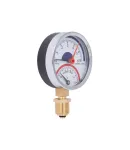 Термоманометр Thermo Alliance Standart d80 мм, 1/2″ із нижнім підключенням, 0–6 бар, 0–120 °С — фото 4