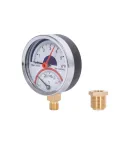 Термоманометр Thermo Alliance Standart d80 мм, 1/2″ із нижнім підключенням, 0–6 бар, 0–120 °С — фото 7
