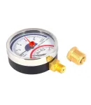 Термоманометр Standart d80 мм, 1/2″ із нижнім підключенням, 0–10 бар, 0–120 °С, Thermo Alliance — фото 4