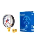 Термоманометр Standart d80 мм, 1/2″ із нижнім підключенням, 0–10 бар, 0–120 °С, Thermo Alliance — фото 5