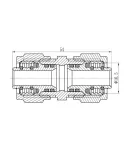 Thermo Alliance Forte Переходник разборной 16х16 никель SF170W1616 фото - 2