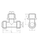 Thermo Alliance Forte Тройник разборной 16х1/2