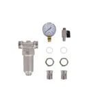Самопромивний фільтр тонкого очищення Thermo Alliance Standart 3/4″ ЗЗ з манометром, нікельований — фото 6