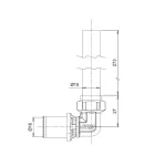 Icma Пресс-фитинг трубка Г-образная 16x2, хром., L300 мм № 418 81418GHGE06 фото - 2