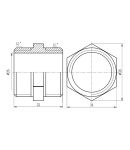 SD Forte Нипель 1″Н х 1″Н усиленный SF35825R фото - 2