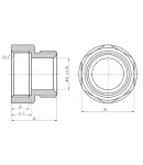 Thermo Alliance Forte Переходник разборной 20х3/4