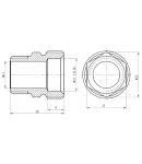 Thermo Alliance Forte Переходник разборной 20х1/2