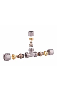 Thermo Alliance Forte Тройник разборной 20х20х20 никель SF176W202020