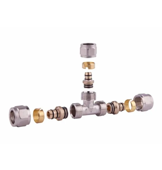 Thermo Alliance Forte Тройник разборной 20х20х20 никель SF176W202020 фото - 1