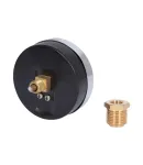 Термоманометр Thermo Alliance Standart d80 мм, 1/2″З, заднє підключення, 0–10 бар, 0–120 °C, латунь — фото 9
