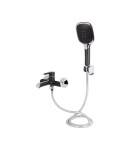 Змішувач для ванни Qtap Grand (з душовим гарнітуром) QTGRABCR006 Chrome/Black фото - 3