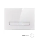 Комплект: Qtap Nest ST Інсталяція для унітазу 4 в 1 (Клавіша змиву 175х245х4 мм, Glass White, лінійна) фото - 6