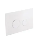 Комплект: Qtap Nest ST Інсталяція для унітазу 4 в 1 (Клавіша змиву 175х245х4 мм, Glass White, кругла) фото - 5