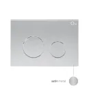 Комплект: Qtap Nest ST Инсталляция для унитаза 4 в 1 (Клавиша смыва 150x220x13 мм, Satin, круглая) фото - 6