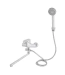 Смеситель для ванны Lidz Anny 005C2 с поворотным изливом (с душевым гарнитуром) LDANN005C2CRM35102 Хром — фото 3