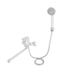 Смеситель для ванны Lidz Anny 005 с поворотным изливом (с душевым гарнитуром) LDANN005CRM35120 Хром — фото 3