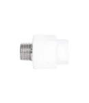 Муфта PPR Blue Ocean 20×1/2″ НР с наружной резьбой для полипропиленовых труб, белая — фото 5