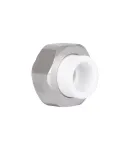 Муфта-американка PPR 20×1/2″ ВР латунная для полипропиленовых труб Blue Ocean, белая — фото 3