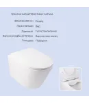 Готовое решение Qtap для ванной комнаты: подвесной унитаз  Swan Rimless 520х360х320 + комплект инсталляции Nest 4 в 1 (квадратная клавиша Chrome) фото - 3