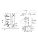 Готовое решение Qtap для ванной комнаты: подвесной унитаз  Swan Rimless 520х360х320 + комплект инсталляции Nest 4 в 1 (линейная клавиша White) фото - 2