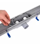 Qtap Dry Tile304-800 Линейный трап с комбинированным затвором под плитку 800 мм (универсальный) — фото 4