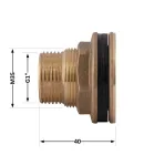 Thermo Alliance Standart Врезка в бак 1″Н (желт.) SD40025 фото - 2