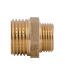 З'єднання різьбове - ніпель латунний редукційний 1/2″ х 3/8″ (жовт) SD408159 SD Plus фото - 4