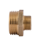 З'єднання різьбове - ніпель латунний редукційний 1″ х 1/2″ (жовт) SD4082515 SD Plus фото - 4
