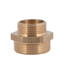 З'єднання різьбове - ніпель латунний редукційний 1 1/4″ х 1″ (жовт) SD4083225 SD Plus фото - 5