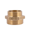 Латунний ніпель редукційний SD Plus 1 1/2″ х 1 1/4″, жовтий — фото 5