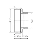 Thermo Alliance Standart Переходник 1″ВН (желт.) SD4092525 фото - 2
