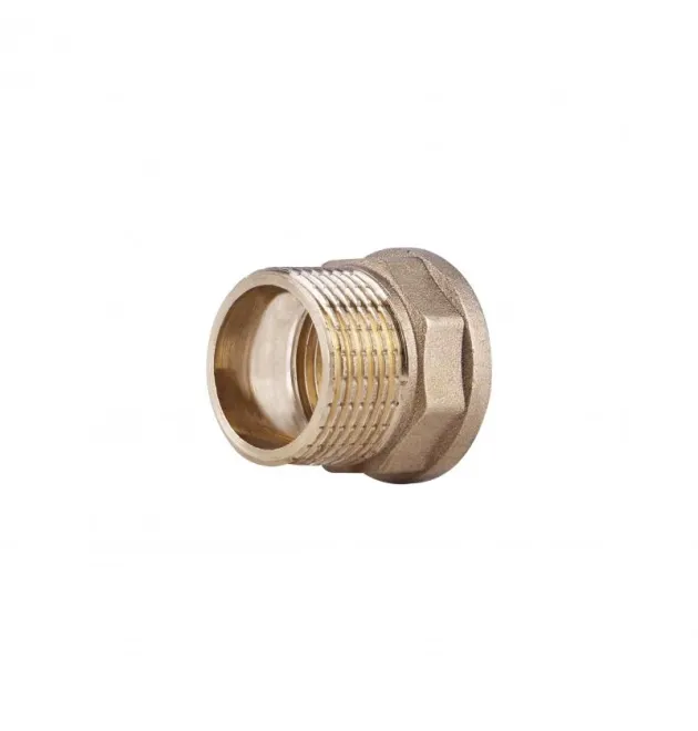 Thermo Alliance Standart Переходник 3/4″Вх1/2″Н (6-ти гранный) (желт.) SD4091520L6 фото - 1