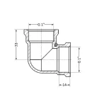 Thermo Alliance Standart Угол 1″ВВ (желт.) SD41825 фото - 2