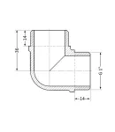 Thermo Alliance Standart Угол 1″НН (желт.) SD41925 фото - 2