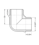 Thermo Alliance Standart Угол 3/4″НН (желт.) SD41920 фото - 2